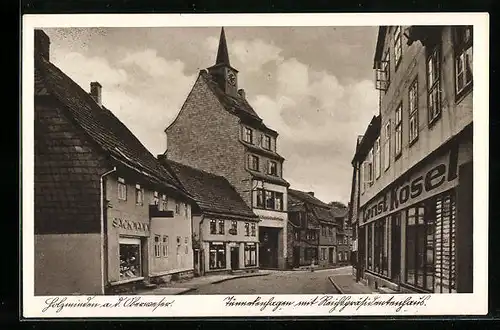 AK Holzminden, Geschäfte in der Tünneckenhagen-Strasse