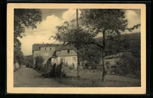 AK Bad Sooden-Allendorf a. W., Fremdenheim Hainsmühle R. Weber