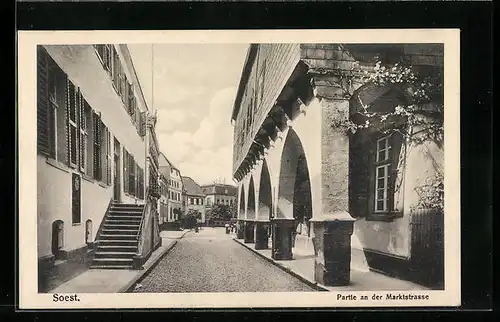 AK Soest, Partie an der Marktstrasse