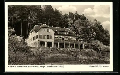 AK Neulautern bei Spiegelberg, Luftkurort Neulautern / Restaurant Waldeck W. Wagner