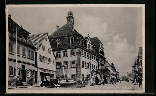 AK Neckarsulm, Strassenpartie am Rathaus