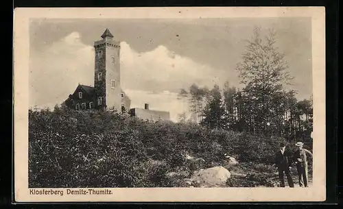 AK Demitz-Thumitz, Klosterberg mit Turmgebäude