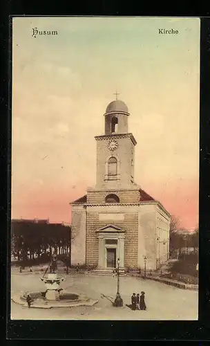 AK Husum, Partie an der Kirche