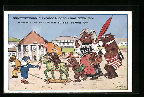 AK Bern, Schweizerische Landesausstellung 1914