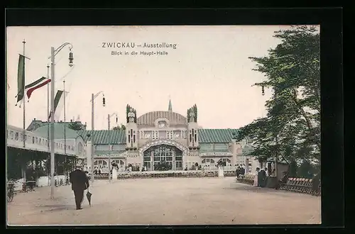 AK Zwickau, Ausstellung 1906, Haupt-Halle