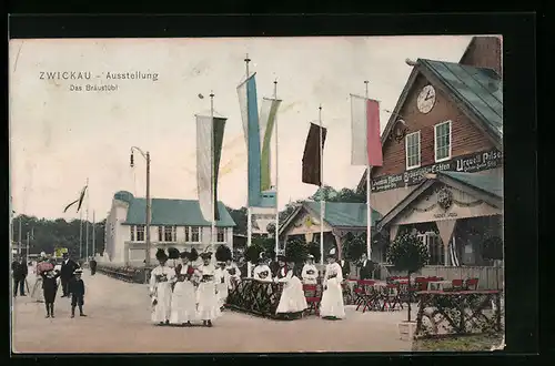 AK Zwickau, Ausstellung 1906, Gasthaus Bräustübl