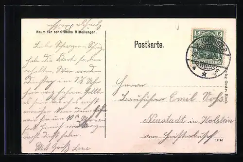 AK Neumünster, Partie in der Augustastrasse