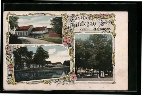 AK Jütrichau b. Zerbst, Gasthof, Bes.: H. Ganzer