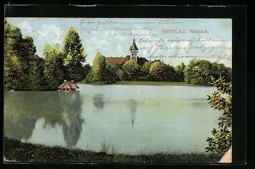 AK Breslau, Partie am Südpark