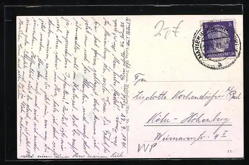 AK Marienburg /Wpr., Hochschloss von Südosten