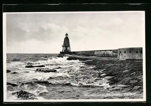 AK Oseseebad Swinemünde, Die Ostmole