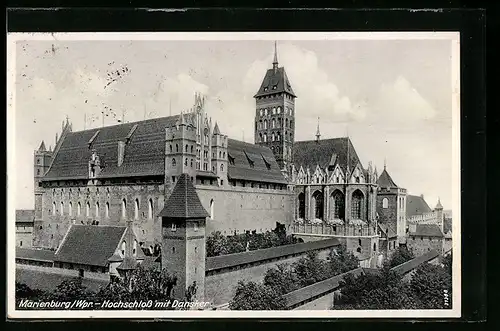 AK Marienburg /Wpr., Hochschloss von Südosten