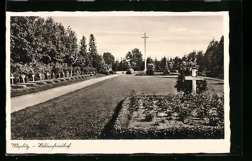 AK Waplitz, Partie am Heldenfriedhof