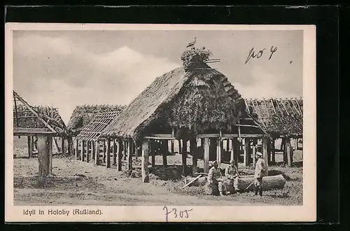 AK Holoby, Unterstände mit Soldaten