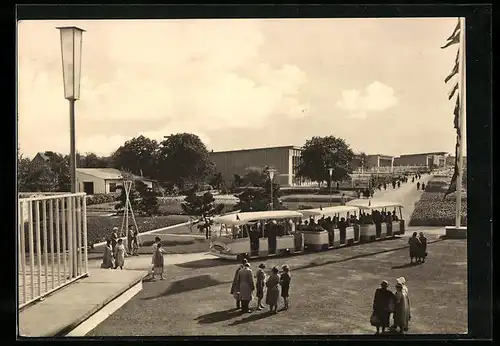 AK Erfurt, iga, Ausstellungsgelände, Blick von der Rendevousbrücke