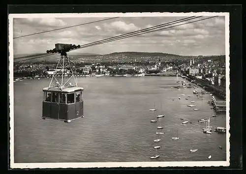 AK Zürich, Schweizerische Landesausstellung 1939, Schwebebahn und Teilansicht