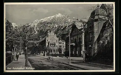 AK Bad Reichenhall, Kurhaus mit Strassenpartie
