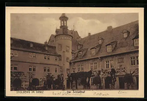 AK Stolberg im Harz, Der Schlosshof