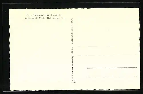 AK Brackwede-Ummeln /Westf., Evangelische Mädchenheime, D. Zoellner-Saal