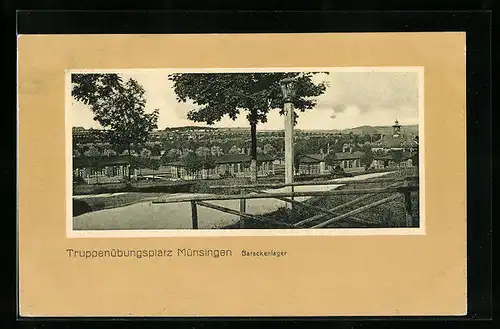 AK Münsingen, Truppenübungsplatz, Barackenlager