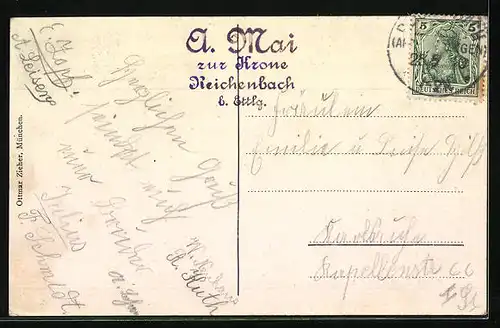 AK Langensteinbach, Ruine St. Barbara