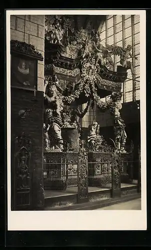 AK Stralsund, St. Nikolai-Kirche, Tauf-Altar