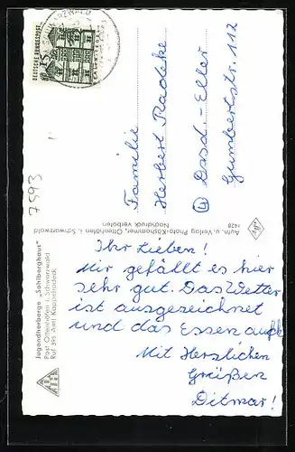 AK Ottenhöfen /Schw., D. J. H. Sohlberghaus