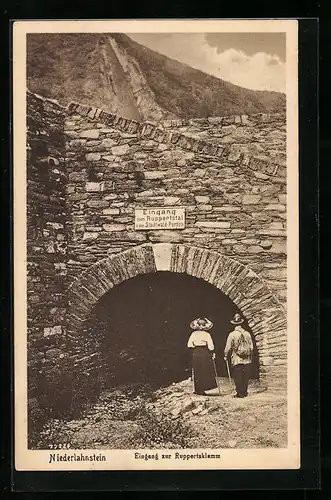 AK Niederlahnstein, Eingang zur Ruppertsklamm