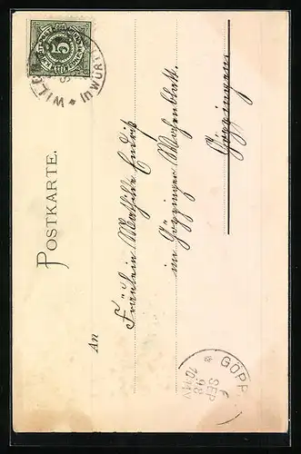 AK Wildbad, Partie in der König-Karlstrasse