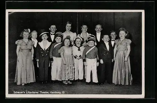 AK Hamburg, Scheuer`s Liliputaner-Theater