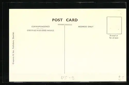 AK Dawlish, Bridge House, The Billiard-Room, Herren beim Billard