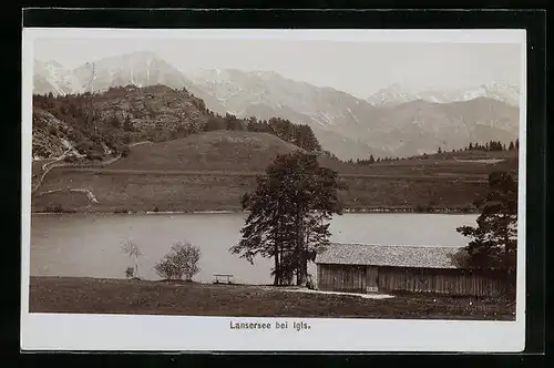 Foto-AK Fritz Gratl: Lansersee bei Igls, Panorama