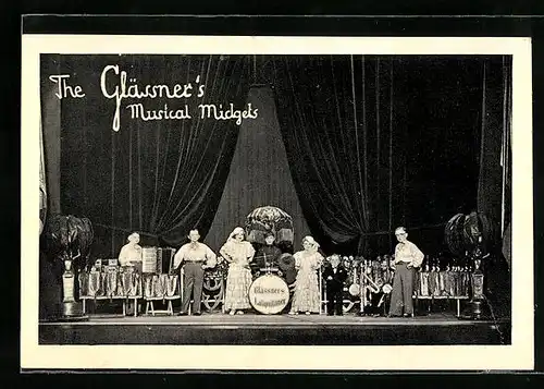 AK The Glässner`s Musical Midgets, Liliputaner