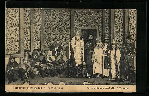 AK Liliputaner-Gesellschaft A. Scheuer jun., Schneewittchen und die 7 Zwerge