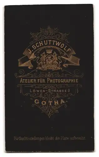 Fotografie J. Schuttwolf, Gotha, Löwen-Str. 3, Drei Kinder in modischer Kleidung