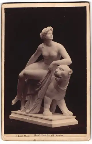 Fotografie C. Hertel, Mainz, Statue: Ariadne