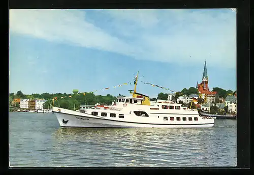 AK MS Kollund vor Flensburg