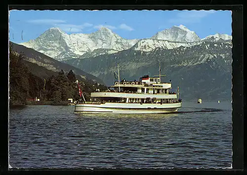 AK Motorschiff Jungfrau auf dem Thunersee