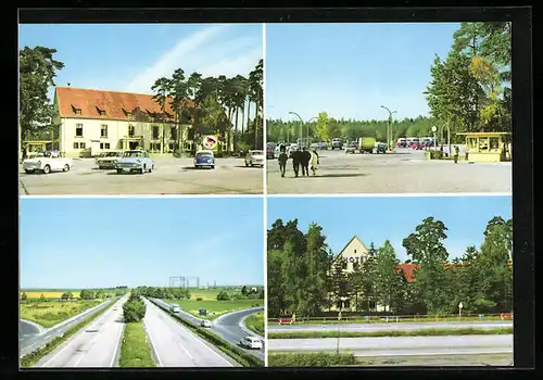 AK Hermsdorfer Kreuz, Ansichten vom Mitropa-Rasthof