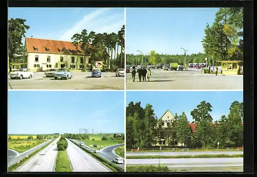 AK Hermsdorfer Kreuz, Ansichten vom Mitropa-Rasthof