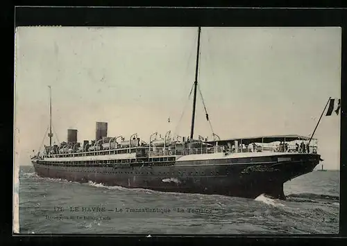 AK Le Havre, Le Transatlantique Le Touraine