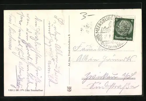 AK Motorschiff Deutschland in Flaggengala auf dem Bodensee