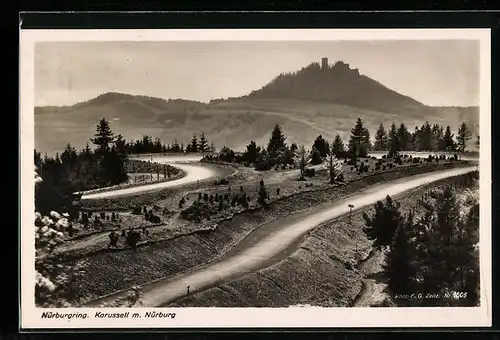 AK Nürburg, Nürburgring, Karussell, Autorennen