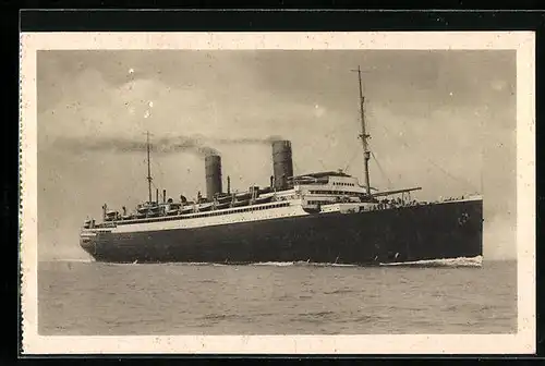 AK Passagierschiff Columbus in Fahrt