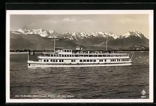 AK Motorschiff Allgäu auf dem Bodensee