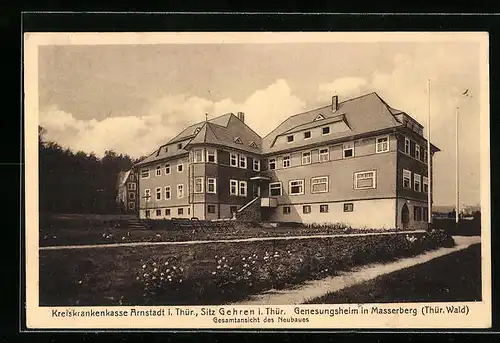AK Masserberg /Thür. Wald, Genesungsheim, Kreiskrankenkasse Arnstadt i. Thür.