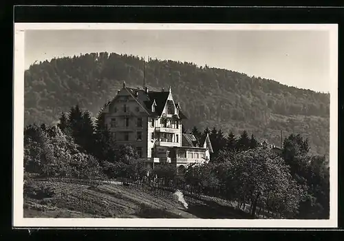 AK Baden-Baden, Hotel und Cafe Gretel