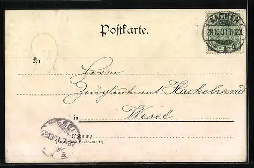 AK Aachen, Kaiser Wilhelm II. Denkmal