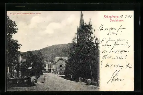 AK Schopfheim, Partie in der Schulstrasse