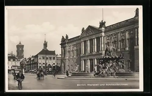 AK Berlin, Marstall und Schlossbrunnen